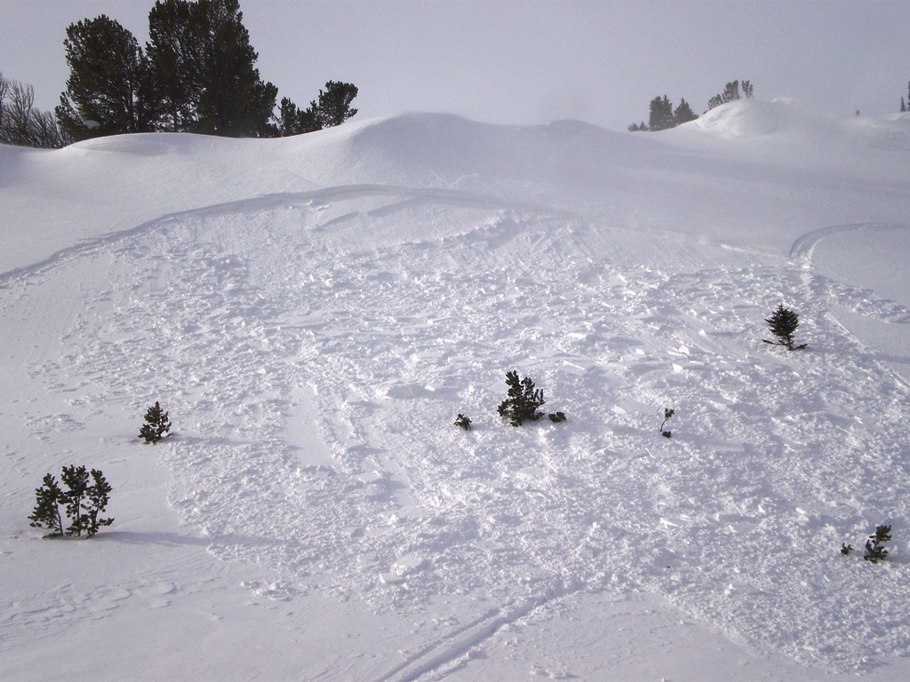 Wind Slab Avalanche 2nd Yellowmule 12 Feb 11