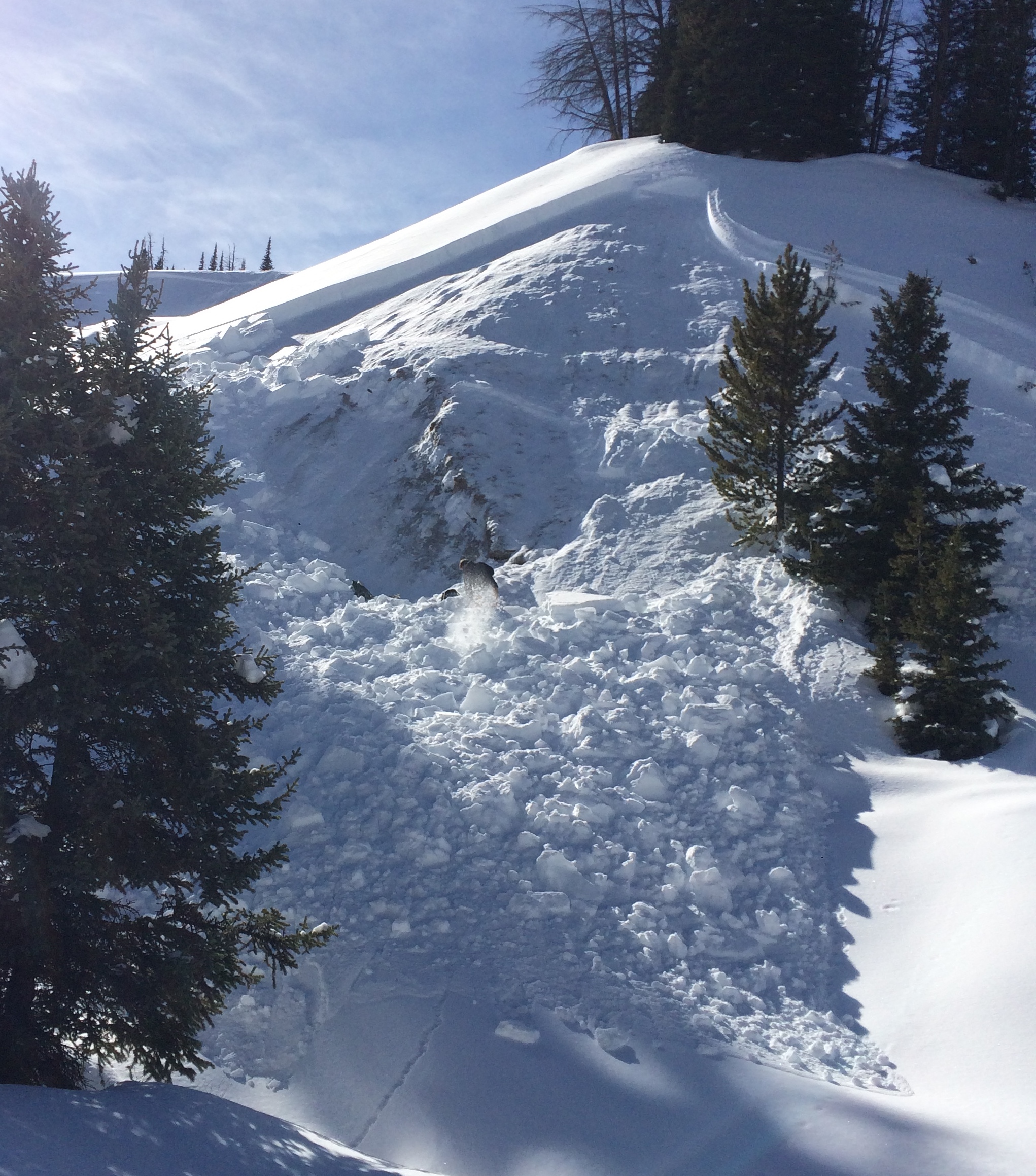 Snowmobile Triggered near Cabin Creek 25-Feb