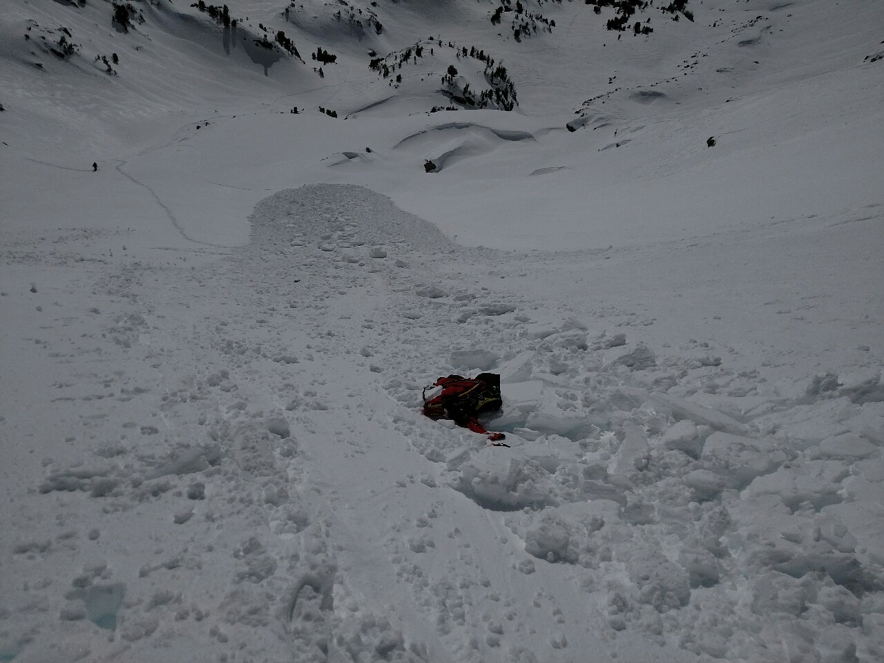 Climber triggered slide on Beehive Peak 2